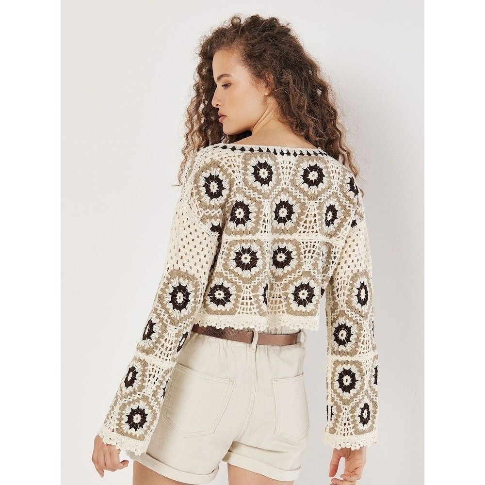 Rebellion Again Crochet Sweater - Picture 2 of 10